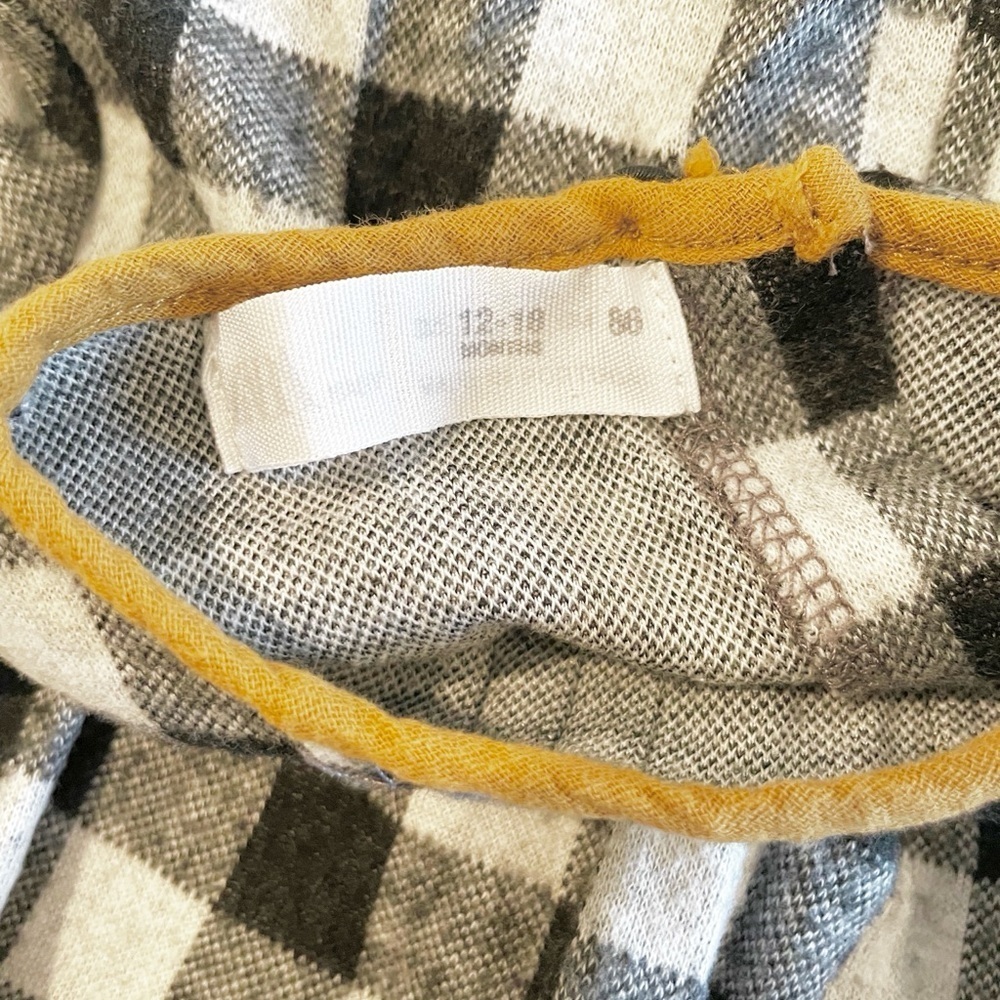 Zara 12-18M long sleeve plaid dress - Picture 3 of 4